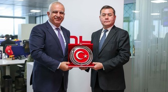 Kazakistan'ın İstanbul Başkonsolosu Sary, DHA Genel Müdürü Coşkun ile görüştü