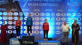 Milli güreşçi Kübra Selin Turgut, Balkan Şampiyonası'nda U17 42 kiloda ikinci oldu