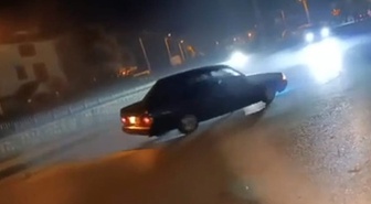 Sakarya Akyazı'da drift yapan sürücüye 140 bin lira ceza uygulandı
