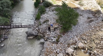 Tunceli'de köprü yıkıldı, Dokuzkayalar köylüleri devletten köprü ve yol istiyor