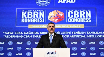Bakan Çiftçi, 4. KBRN Kongresi'nde yapay zekayı güvenlikte kullandıklarını söyledi
