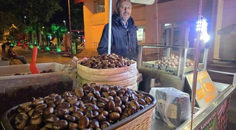 Bandırma'da kestane kebabının kilosu bin liradan satışa çıktı