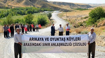 Batman Kozluk'ta Arıkaya ile Oyuktaş arasındaki sınır anlaşmazlığı çözüldü