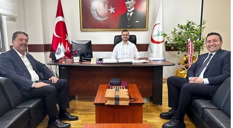 Beypazarı Belediye Başkanı Kasap, yeni başhekim ve nüfus müdürünü ziyaret etti