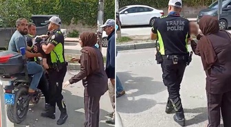 Bilinci kapanan bebeği motosikletle hastaneye yetiştiren polise Bakan Çiftçi'den teşekkür