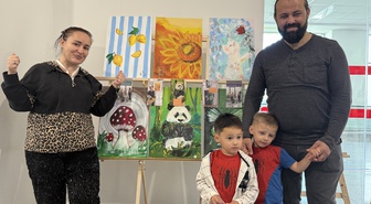 Kemoterapi gören hastaların resimleri Ankara Bilkent Şehir Hastanesi'nde sergilendi
