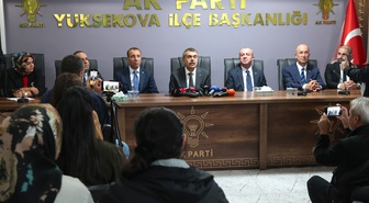 Milli Eğitim Bakanı Tekin, Hakkari'nin Yüksekova ilçesinde ziyaretlerde bulundu: