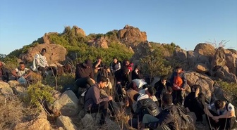 Sahil Güvenlik Bodrum'da kara üzerinde 34 düzensiz göçmen yakaladı