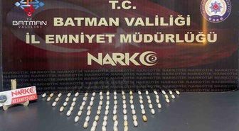 Batman'da sindirimine gizlenmiş 750 gram metamfetaminle yakalanan şüpheli tutuklandı