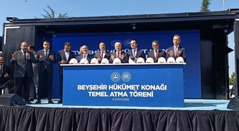 Beyşehir'de hükümet konağının temeli atıldı, 220 milyon liralık tabiat parkı açıldı