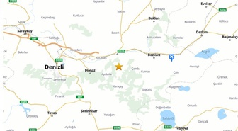 Honaz merkezli 3.9 büyüklüğünde depremin ardından Denizli'de 6 artçı kaydedildi
