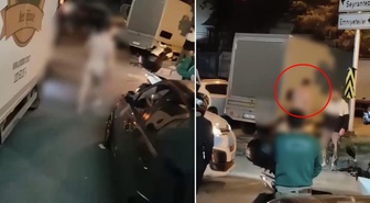 Çıplak halde markete girip 'Bomba' diye bağırdı! Genç mühendis otomobilin altında yakalandı