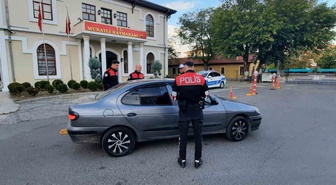 Tekirdağ Muratlı'da polis, Yunus destekli asayiş ve trafik denetimi yaptı
