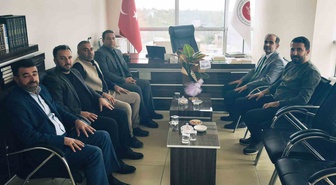 Van Edremit'te Nüfus Müdürlüğü personeli, İlçe Müftülüğüne nezaket ziyaretinde bulundu