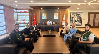 Yeşilay Hatay Şube Başkanı Bilgin, Antakya Kaymakamı Akdaş'a bağımlılık bilgisi verdi