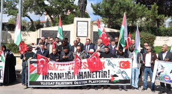 Yozgat Filistin Platformu, Gazze saldırılarının 3. yılında protesto düzenledi
