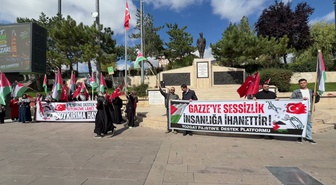 Yozgat’ta Gazze’ye yapılan saldırılar protesto edildi