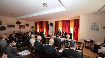 AB Delegasyonu Başkanı Orav, Bolat'ı AB büyükelçileriyle ağırladı
