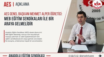 AES, okul saldırıları için MEB'i tüm eğitim sendikalarıyla acilen görüşmeye çağırdı