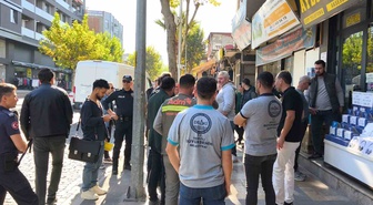 Denizli'de Tomaş İş Hanı esnafı, dava sürerken altyapının kesilmesine tepki gösterdi