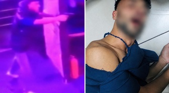 Eğlence mekanındaki silahlı kavga kamerada