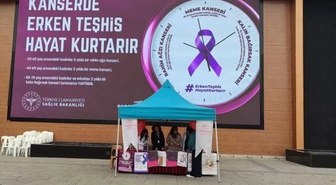 Erzincan'da meme kanseri etkinliğinde erken tanı ve ücretsiz tarama vurgulandı