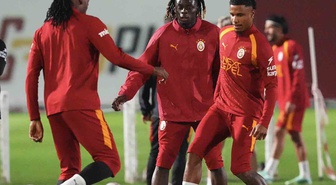 Galatasaray, Kasımpaşa maçı öncesi son antrenmanı Kemerburgaz'da yaptı
