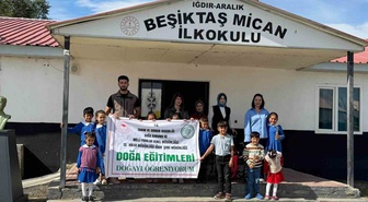 Iğdır Doğa Koruma ve Milli Parklar ekipleri, öğrencilere biyoçeşitlilik eğitimi verdi