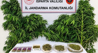 Isparta'da jandarma son bir ayda 62 şüpheliyi uyuşturucudan yakaladı; 5 tutuklandı