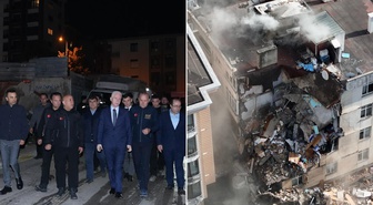 İstanbul Valisi Davut Gül: Maltepe'de çöken binanın enkazının altında yangın var