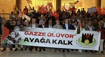 Kahramanmaraş Platformu, Gazze saldırılarını 3. yılında protesto etti