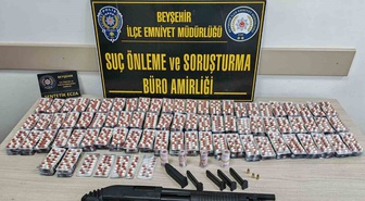 Konya Beyşehir'de uyuşturucu operasyonunda 5 şüpheli gözaltına alındı
