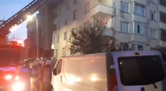 Maltepe'de 7 katlı binanın zemin artı iki katı çöktü, 5 kişi kurtarıldı