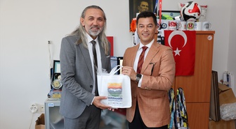 Marmaris Belediye Başkanı Ünlü, AA Marmaris Bürosu'nda kent gündemini görüştü