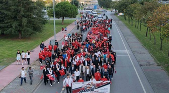 Samsun'da Amatör Spor Haftası yürüyüş ve spor gösterileriyle kutlandı