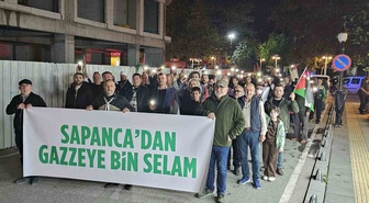 Sapanca’da Gazze’ye destek yürüyüşü
