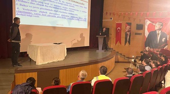 Tekirdağ Muratlı'da okul bahçe görevlilerine güvenlik ve el dedektörü eğitimi verildi