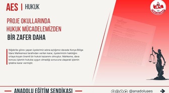 AES, proje okulu görevlendirme davasında Konya BİM'in iptalini duyurdu