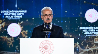 Bakan Uraloğlu Çerkezköy-Kapıkule Hızlı Tren Hattı'nın açılış töreninde konuştu: