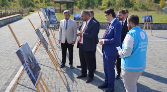 Bartın Üniversitesinde Gazze'deki yıkıma dikkat çekmek için fotoğraf sergisi açıldı