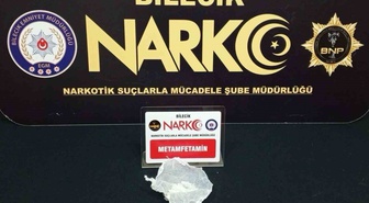 Bilecik'te narkotik operasyonunda metamfetamin ele geçirildi, 1 şüpheli yakalandı