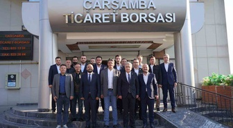 Çan ve Solakoğlu, Çarşamba Ticaret Borsası yönetimine başarı dilekleri iletti