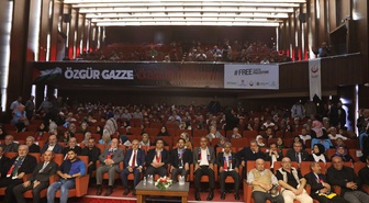 Eski Hamas lideri İsmail Heniyye’nin oğlu Abdusselam Heniyye, Sakarya'da Filistin programına katıldı: