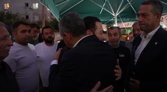 Özgür Özel, Mersin'de Atilla Taş'ın kızı Sezen Taş için taziye ziyaretinde bulundu