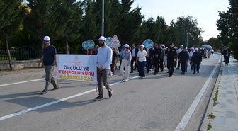 Şabanözü'nde sağlıklı yaşam yürüyüşünde Başhekim 10 bin adım çağrısı yaptı