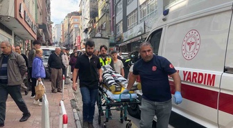 Samsun İlkadım'da kurye, SUV aracın çarpması sonucu yaralanarak hastaneye kaldırıldı