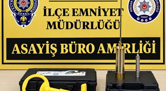 Tokat Niksar'da ormanda dedektörle kaçak define arayan 3 kişi suçüstü yakalandı