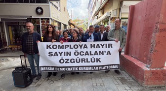 Tunceli’de DEM Parti, Öcalan’ın Suriye’den çıkarılışının 27. yılında eylem yaptı