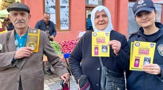 Ardahan'da polis, dolandırıcılık ve kadına şiddete karşı vatandaşı bilgilendirdi