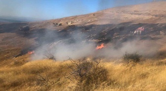 Çanakkale Bozcaada’da otluk yangını trafodan çıktı, kontrol altına alındı